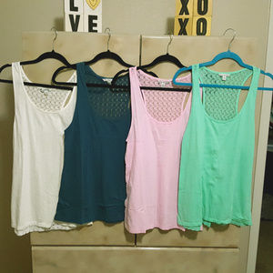 NWOT American Eagle Lace Back Tank Top Bundle XL